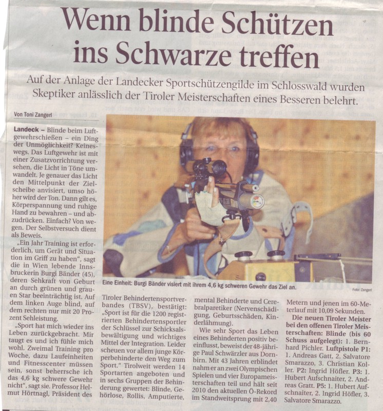 Der Bericht in der Tiroler Tageszeitung