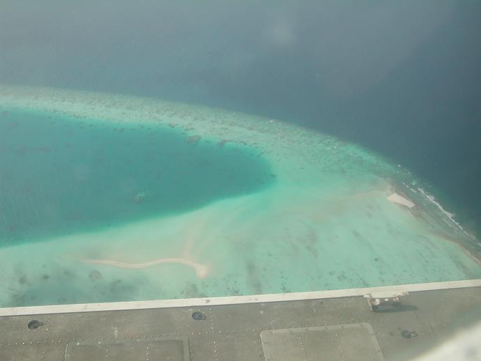 Inseln vom Flugzeug aus