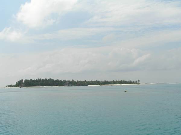 Die Insel vom Dhoni aus gesehen